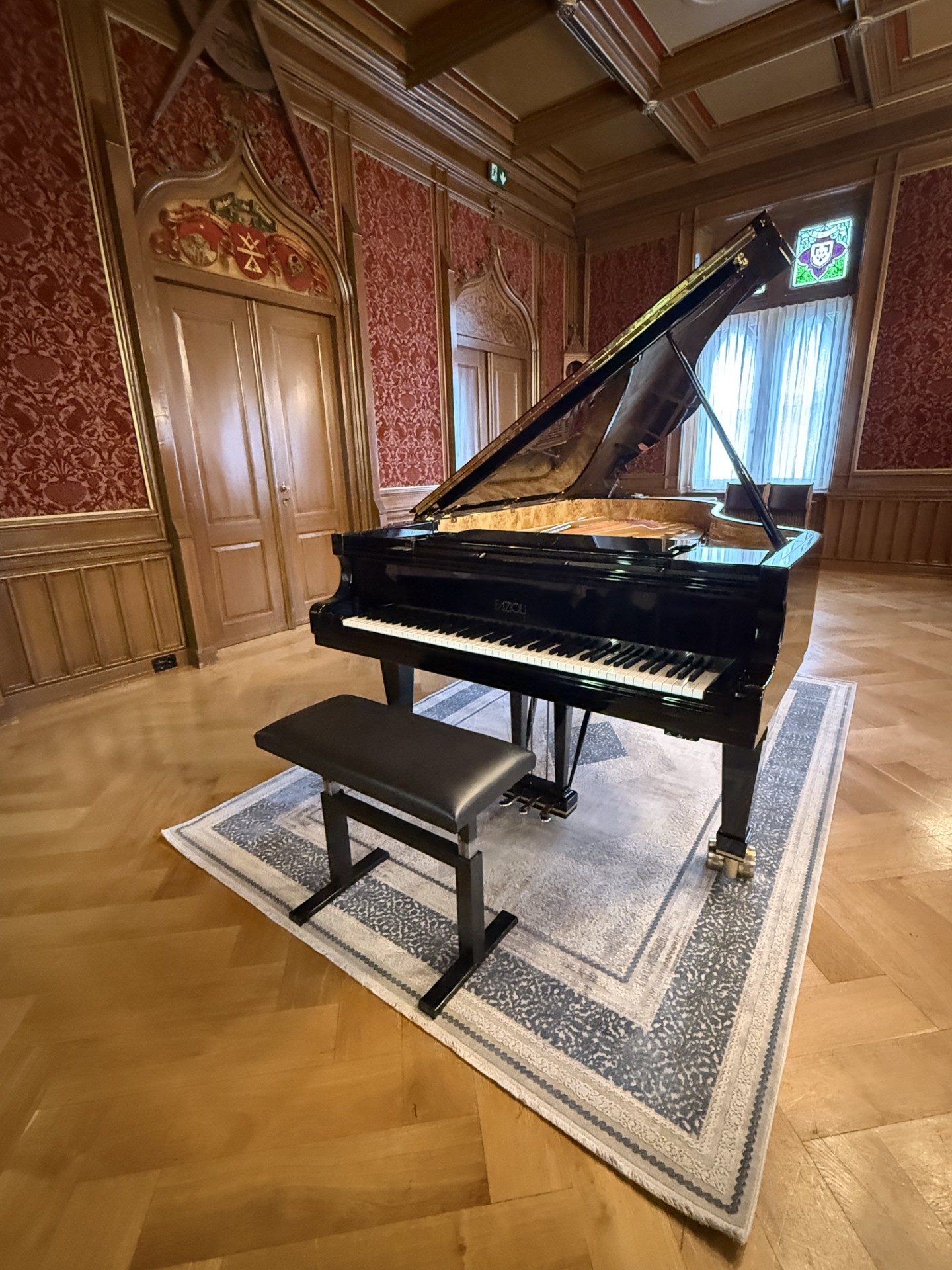 Konzertsaal im Logengebäude mit Fazioli-Flügel